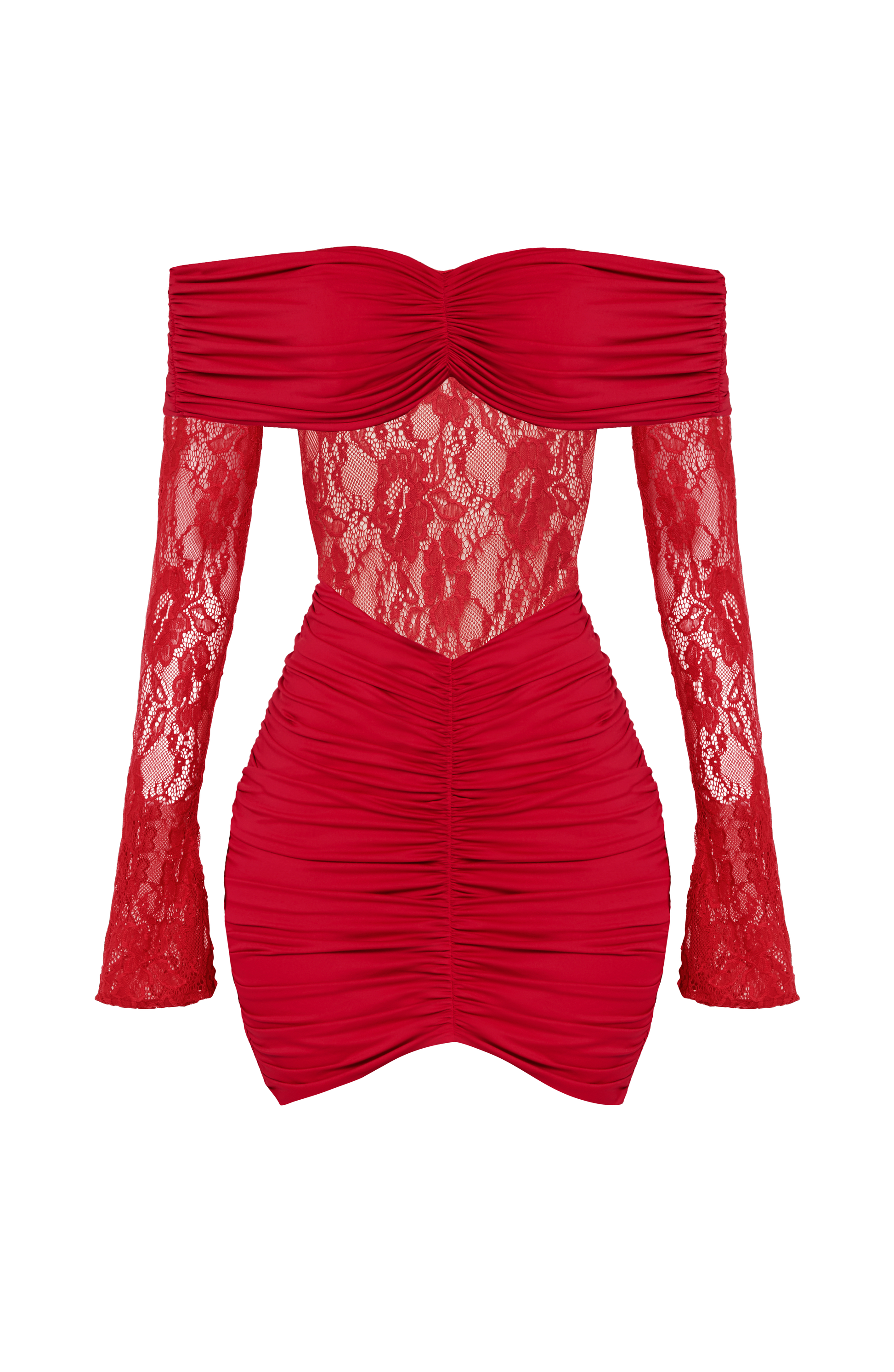 Sauline Mini Dress - Red