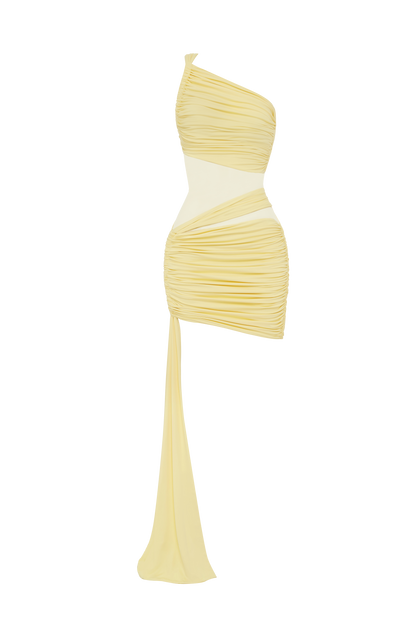 Shazia Mini Dress - Lemon
