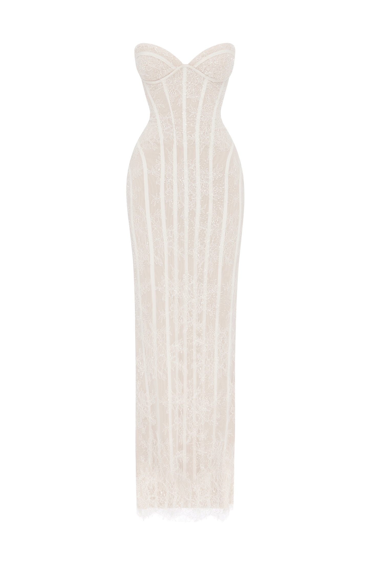Sian Maxi Dress - Ivory Embellishment