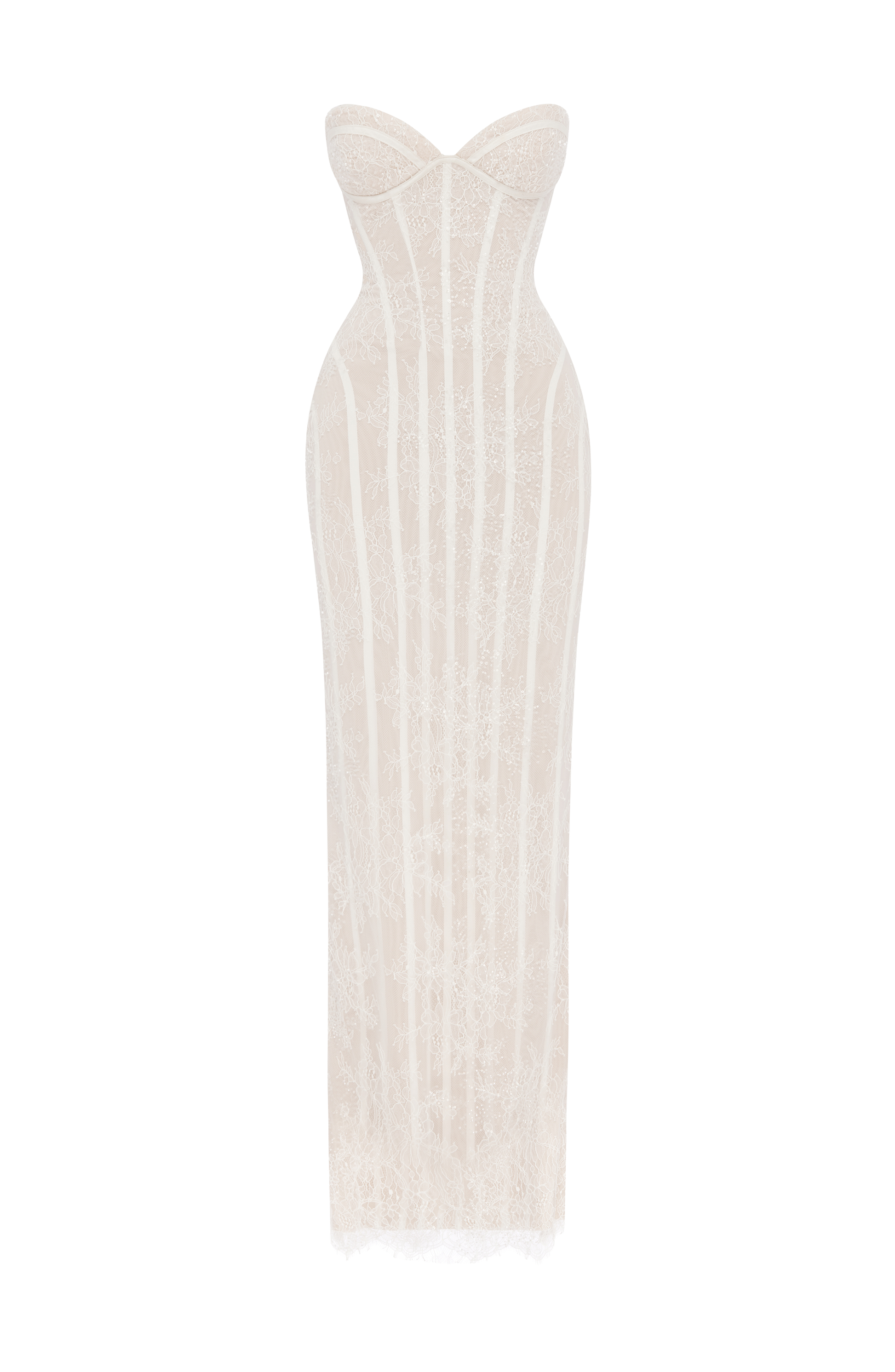 Sian Maxi Dress - Ivory Embellishment