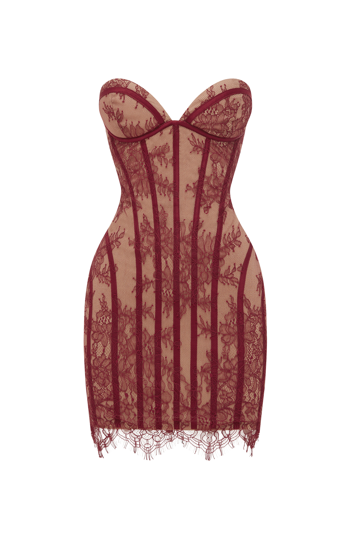 Sian Mini Dress - Burgundy