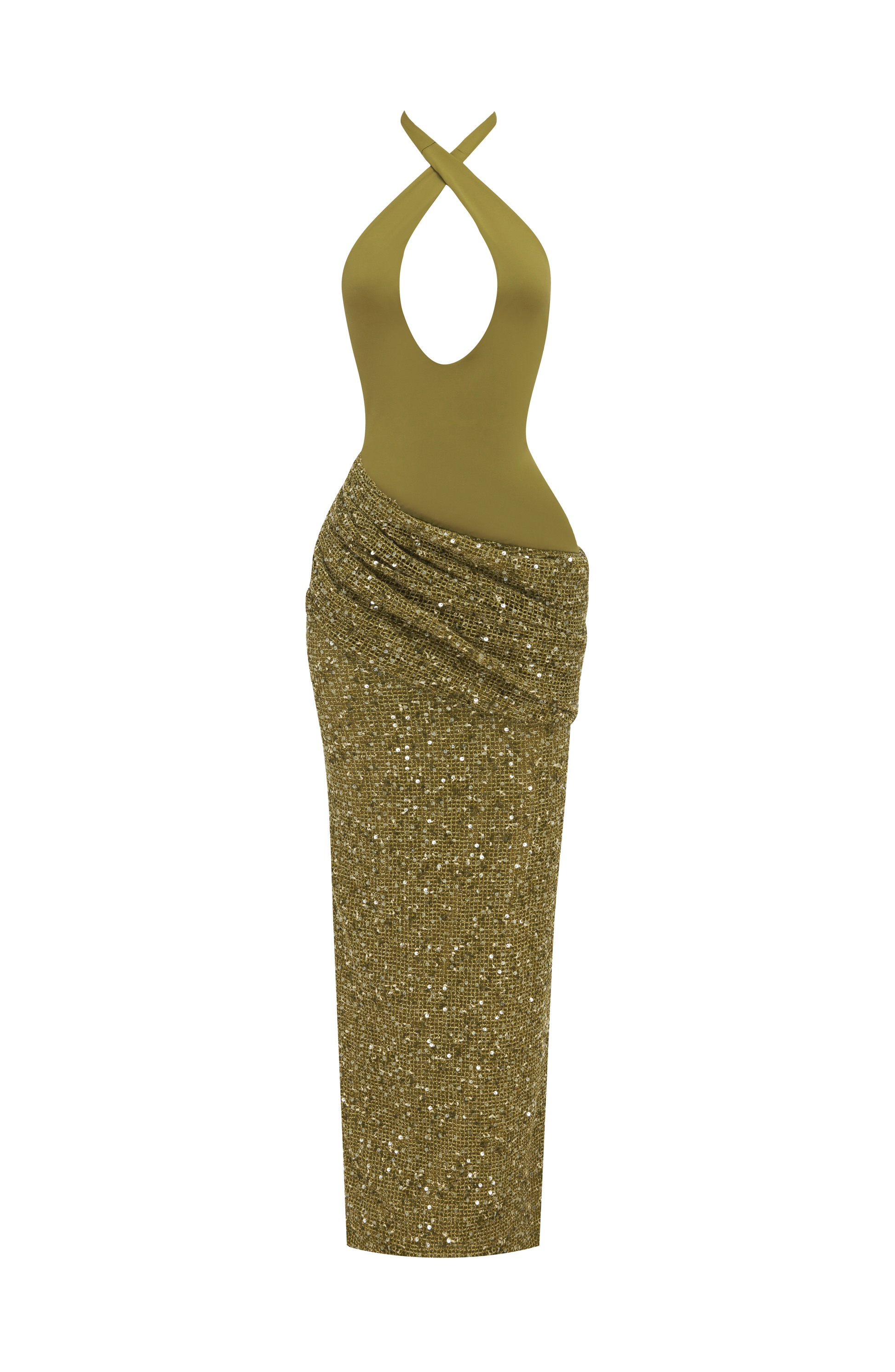 Solea Maxi Dress - Deep Olive