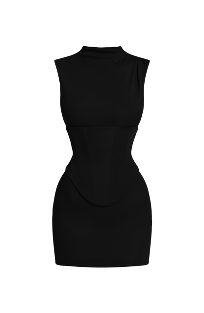 Soline Mini Dress - Black