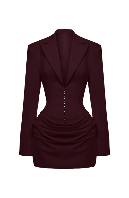 Susie Mini Dress - Plum