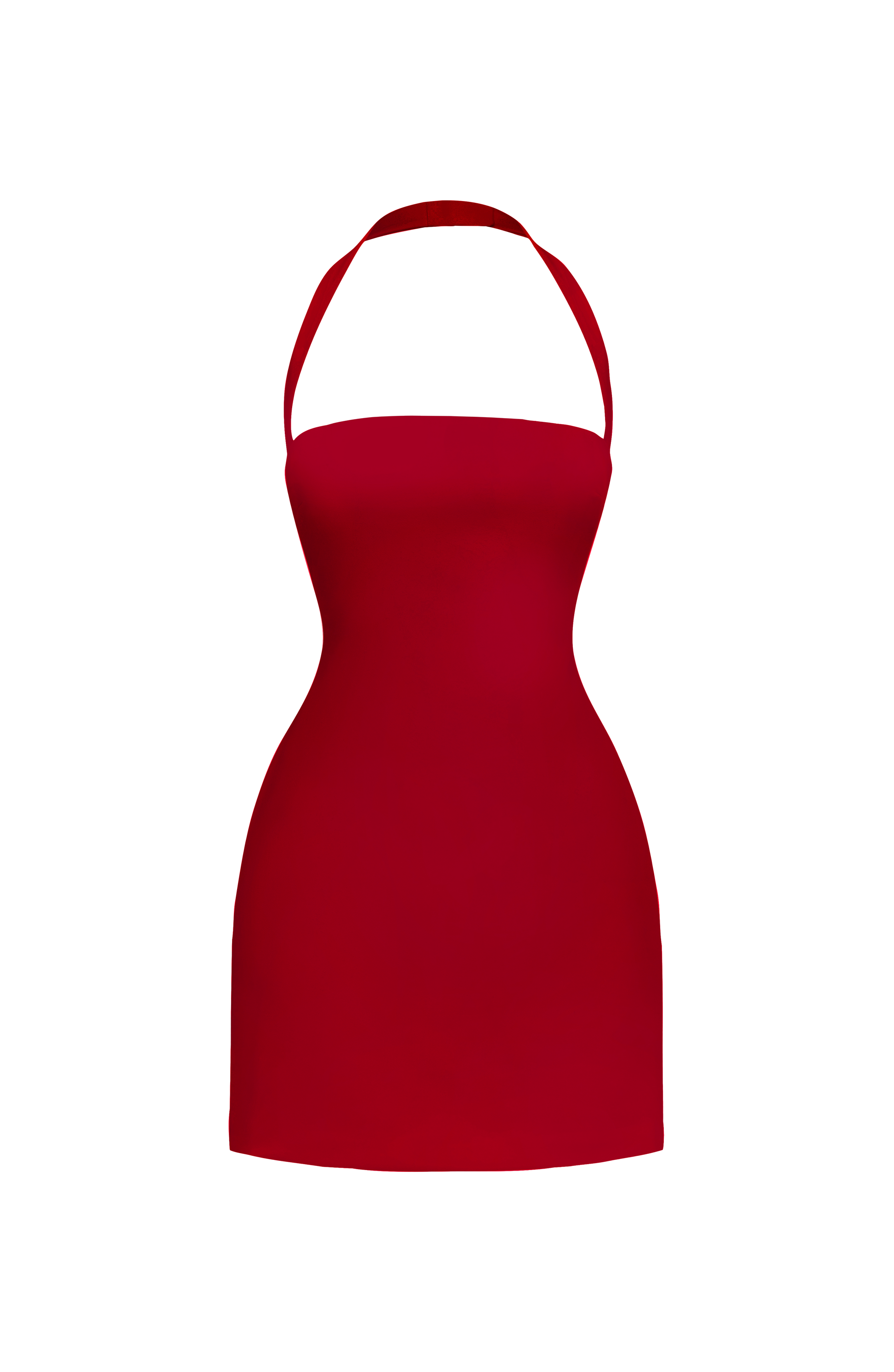 Tamsin Mini Dress - Deep Red