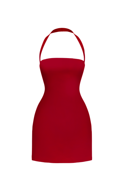 Tamsin Mini Dress - Deep Red