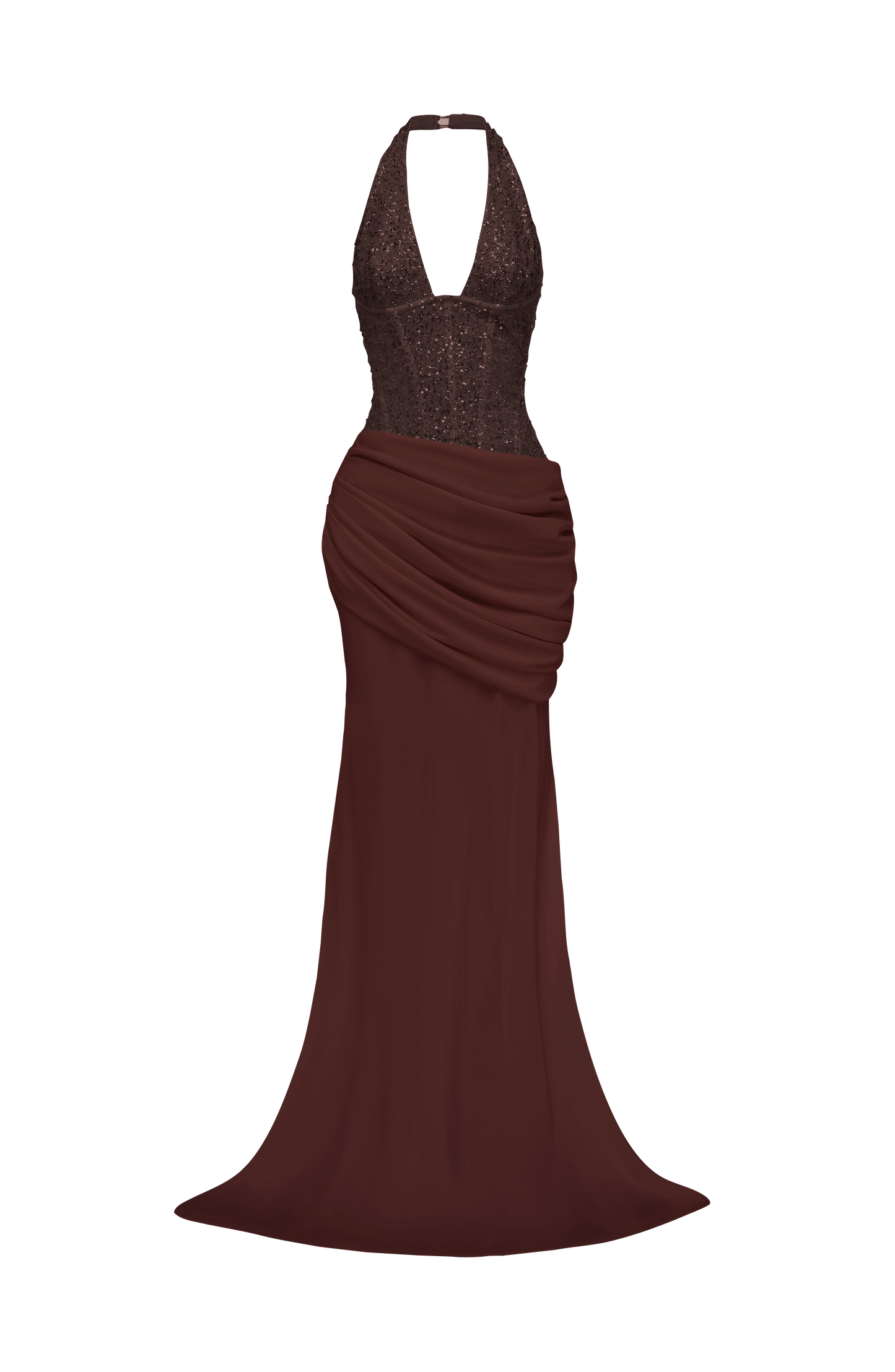Taylor Gown - Plum Brown