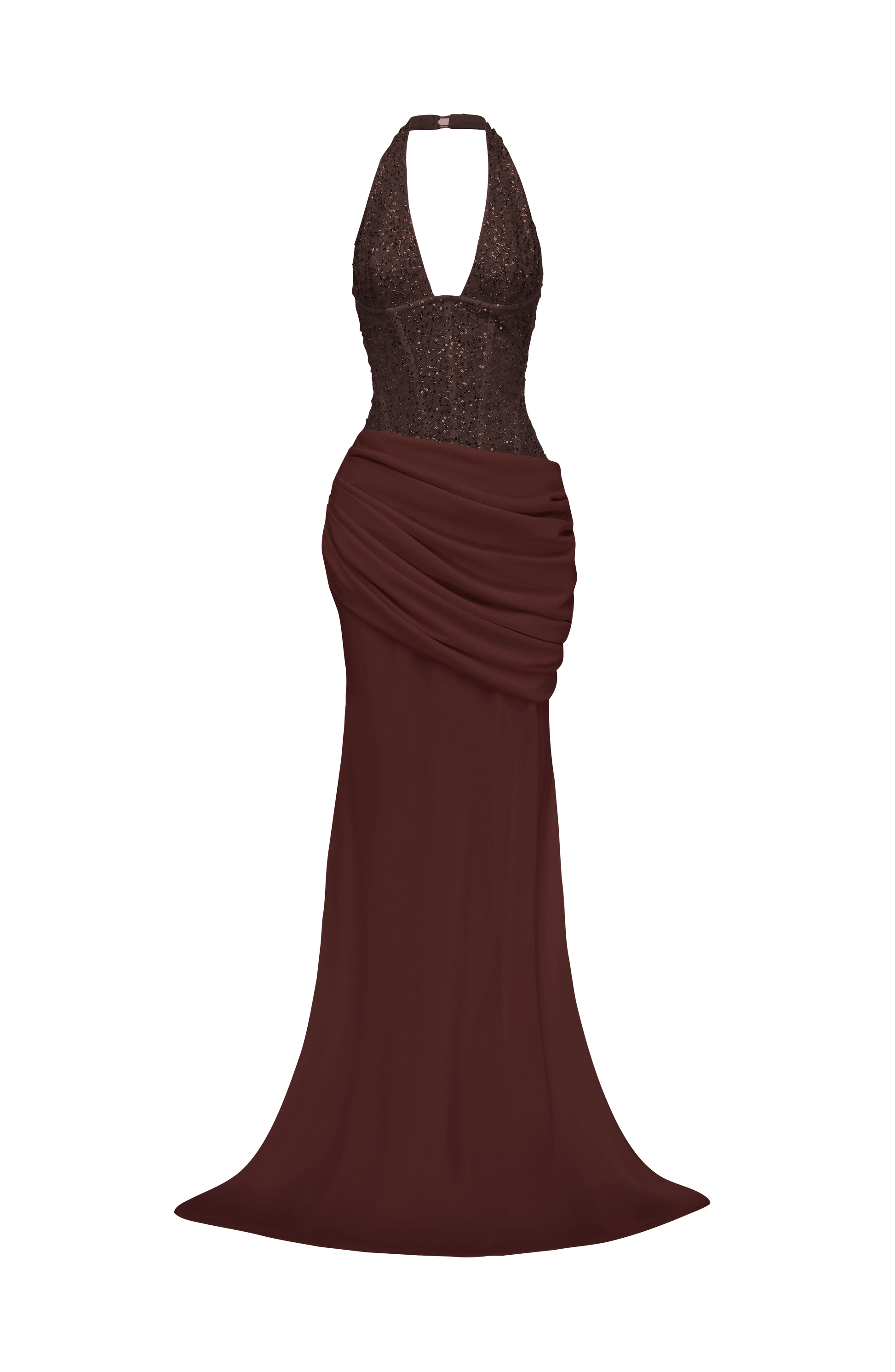 Taylor Gown - Plum Brown