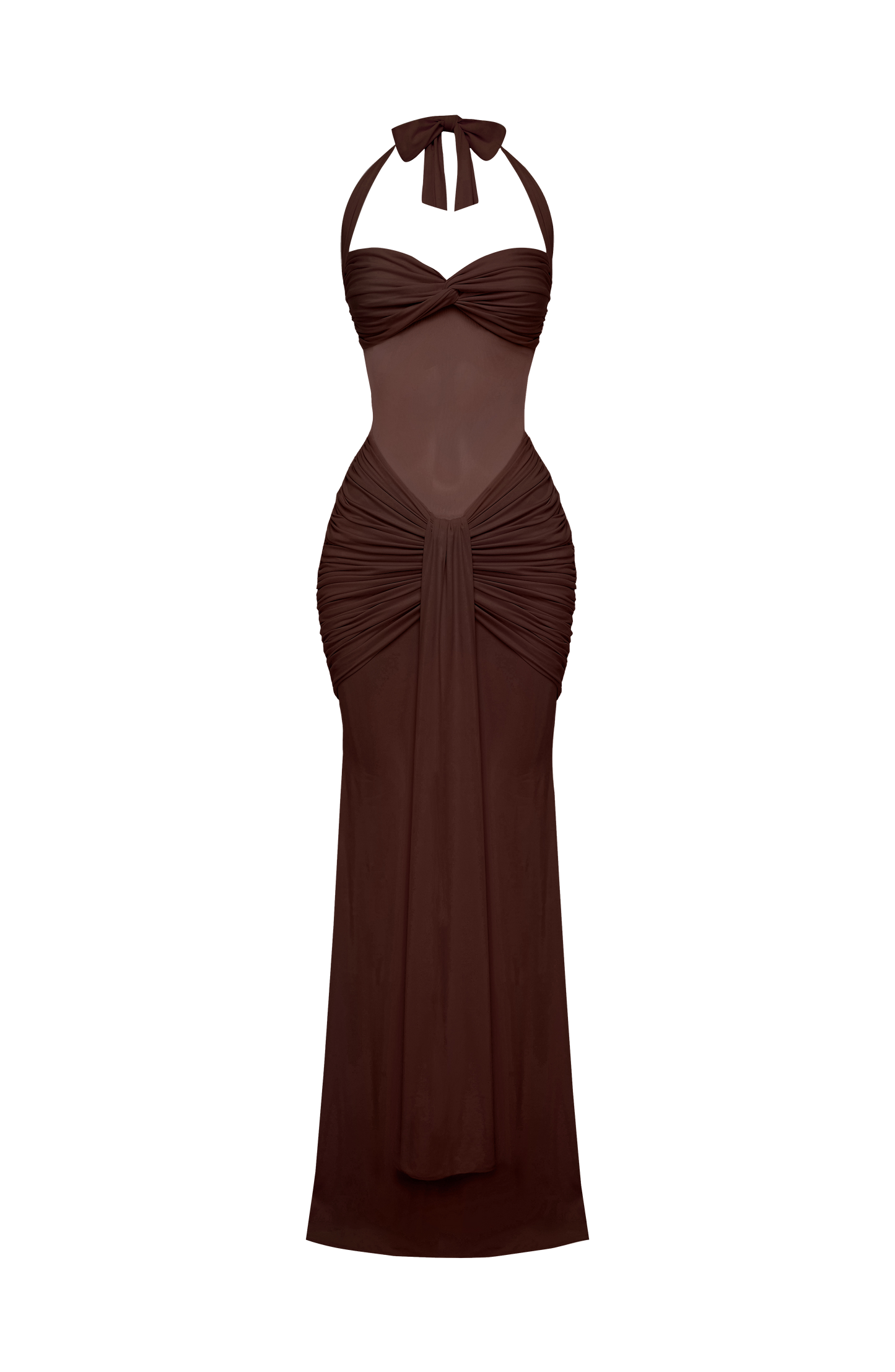 Vixen Maxi Dress - Plum Brown
