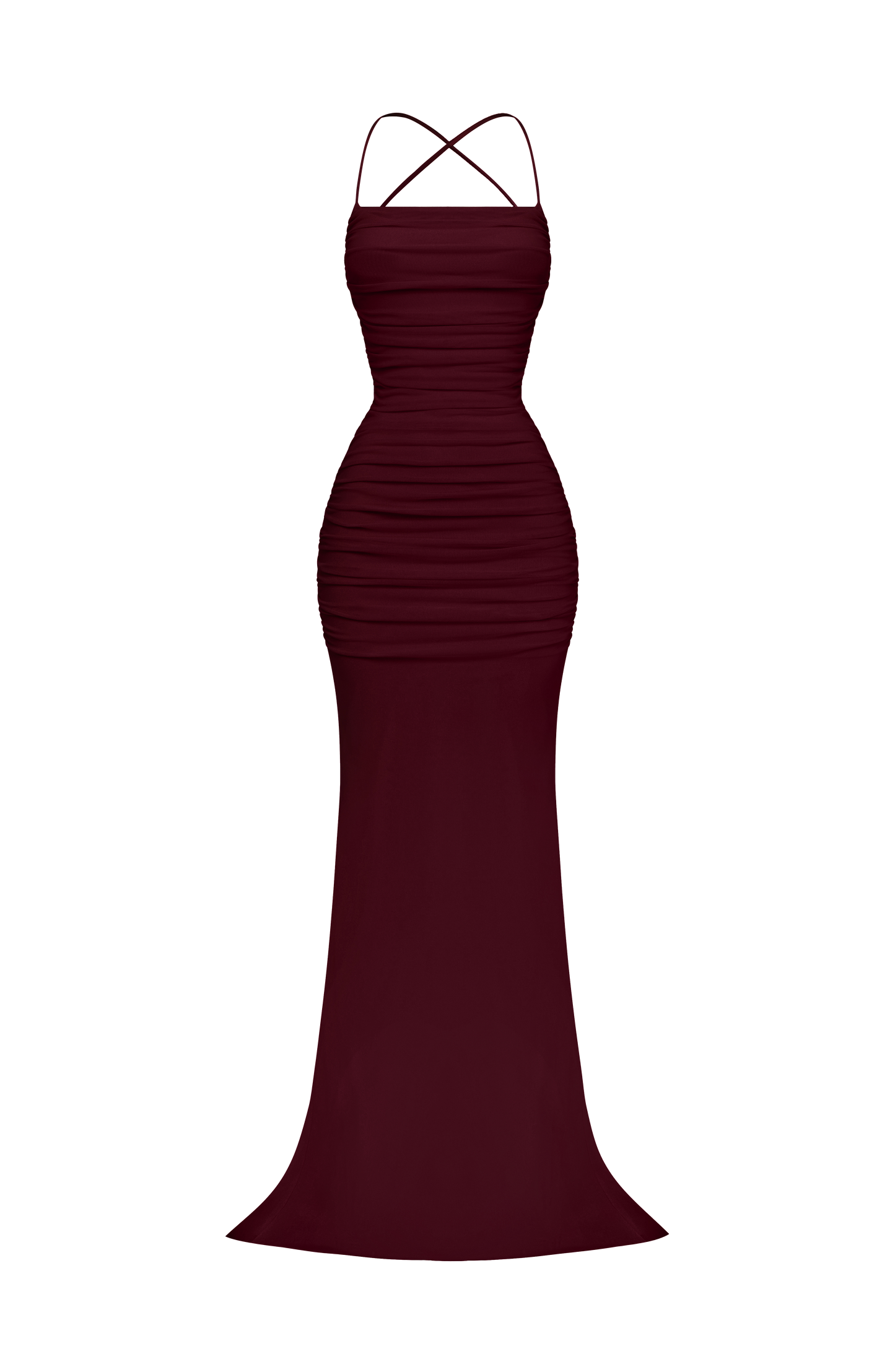 Zaria Gown - Cherry Lacquer