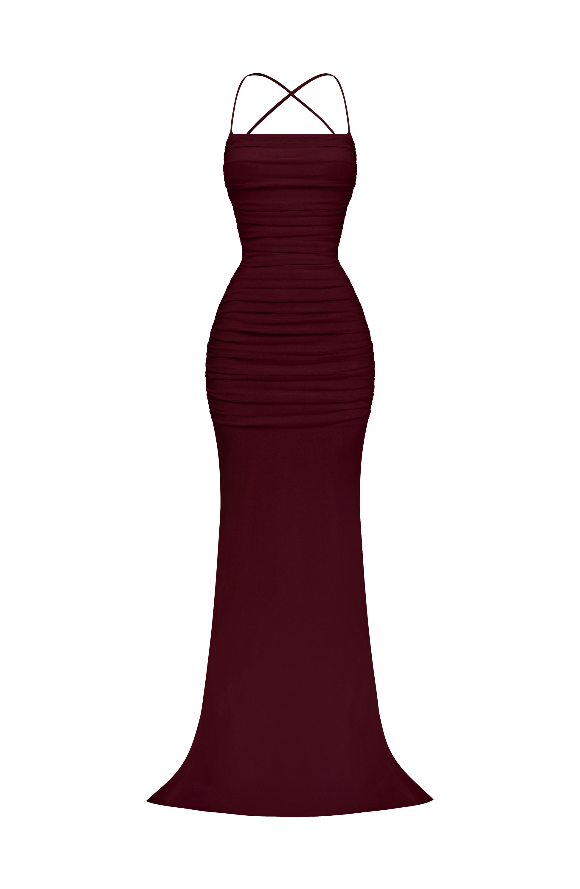 Zaria Gown - Cherry Lacquer