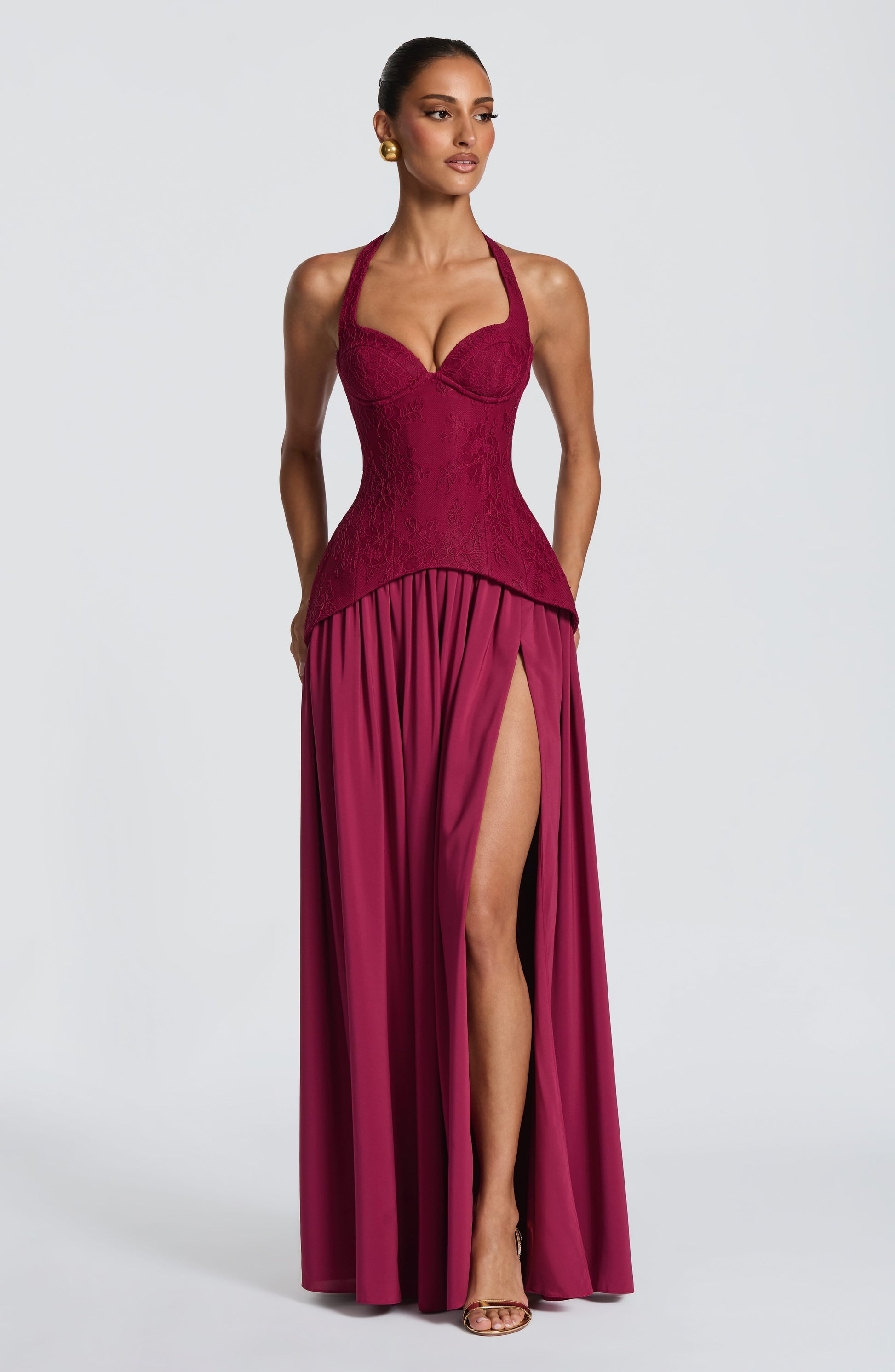 Almira Maxi Dress - Mulberry