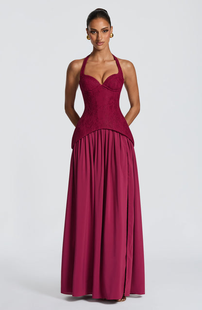 Almira Maxi Dress - Mulberry