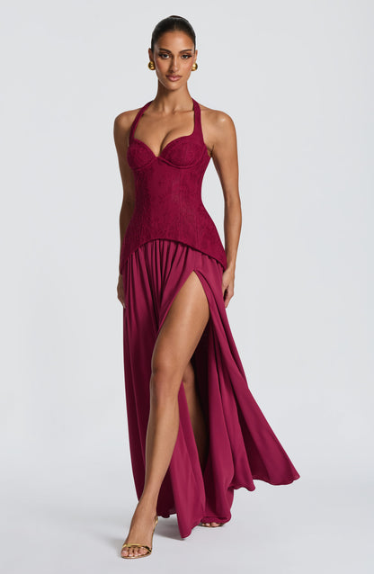 Almira Maxi Dress - Mulberry