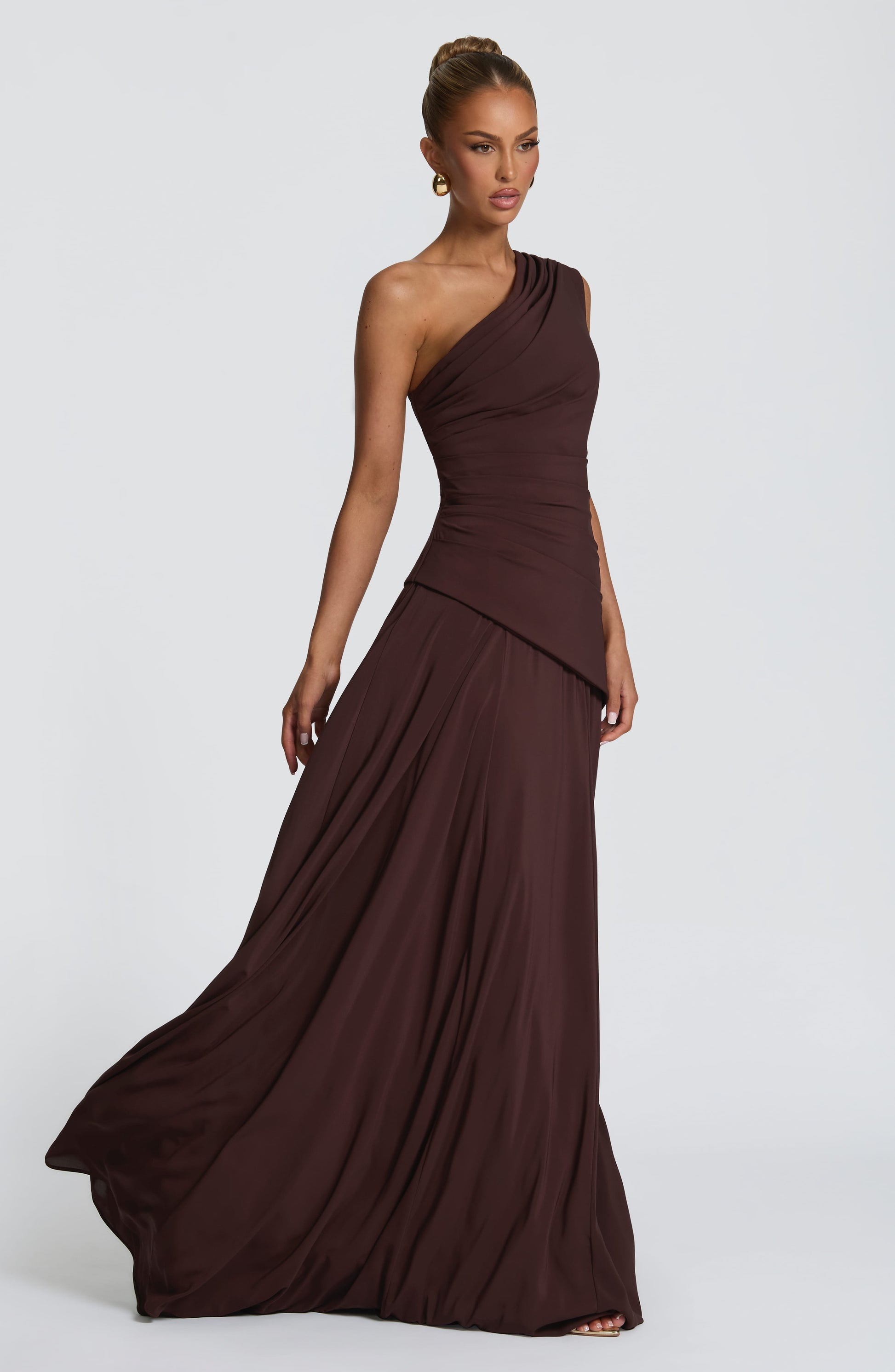 Bianca Maxi Dress - Plum Brown