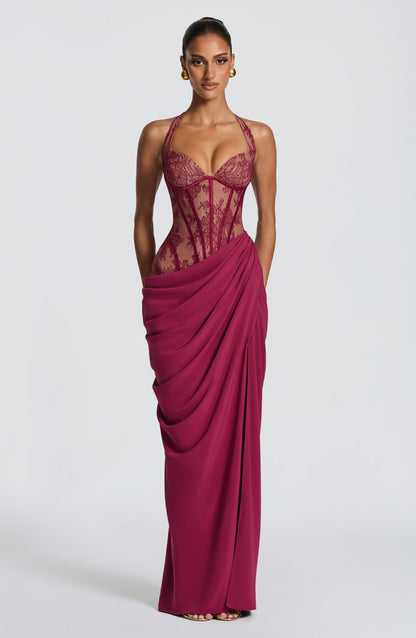 Bonita Maxi Dress - Mulberry