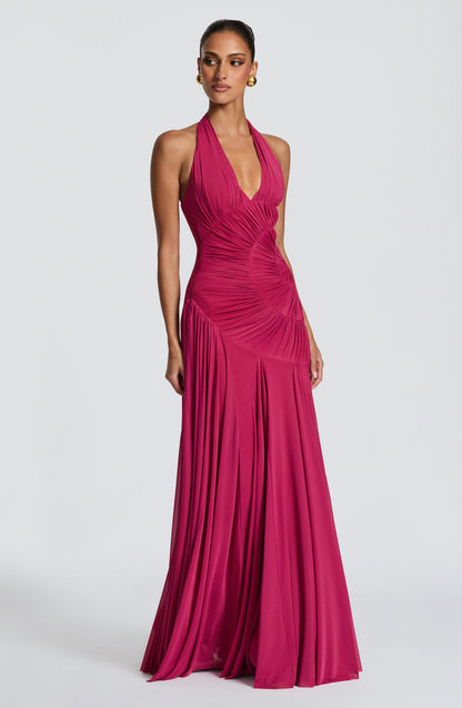Cova Maxi Dress - Raspberry