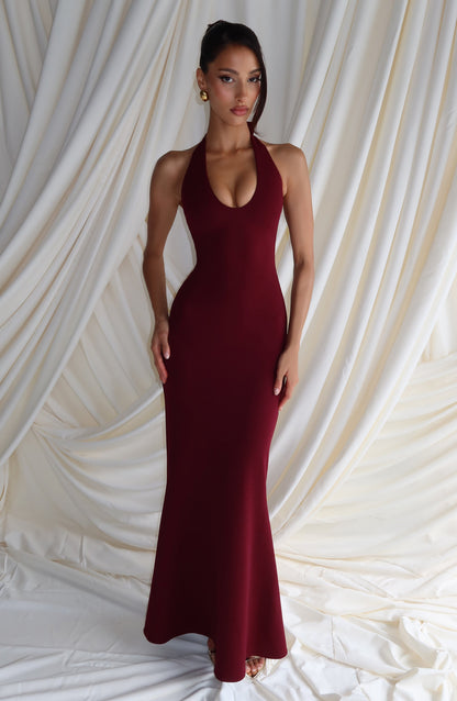 Fern Maxi Dress - Cherry Lacquer