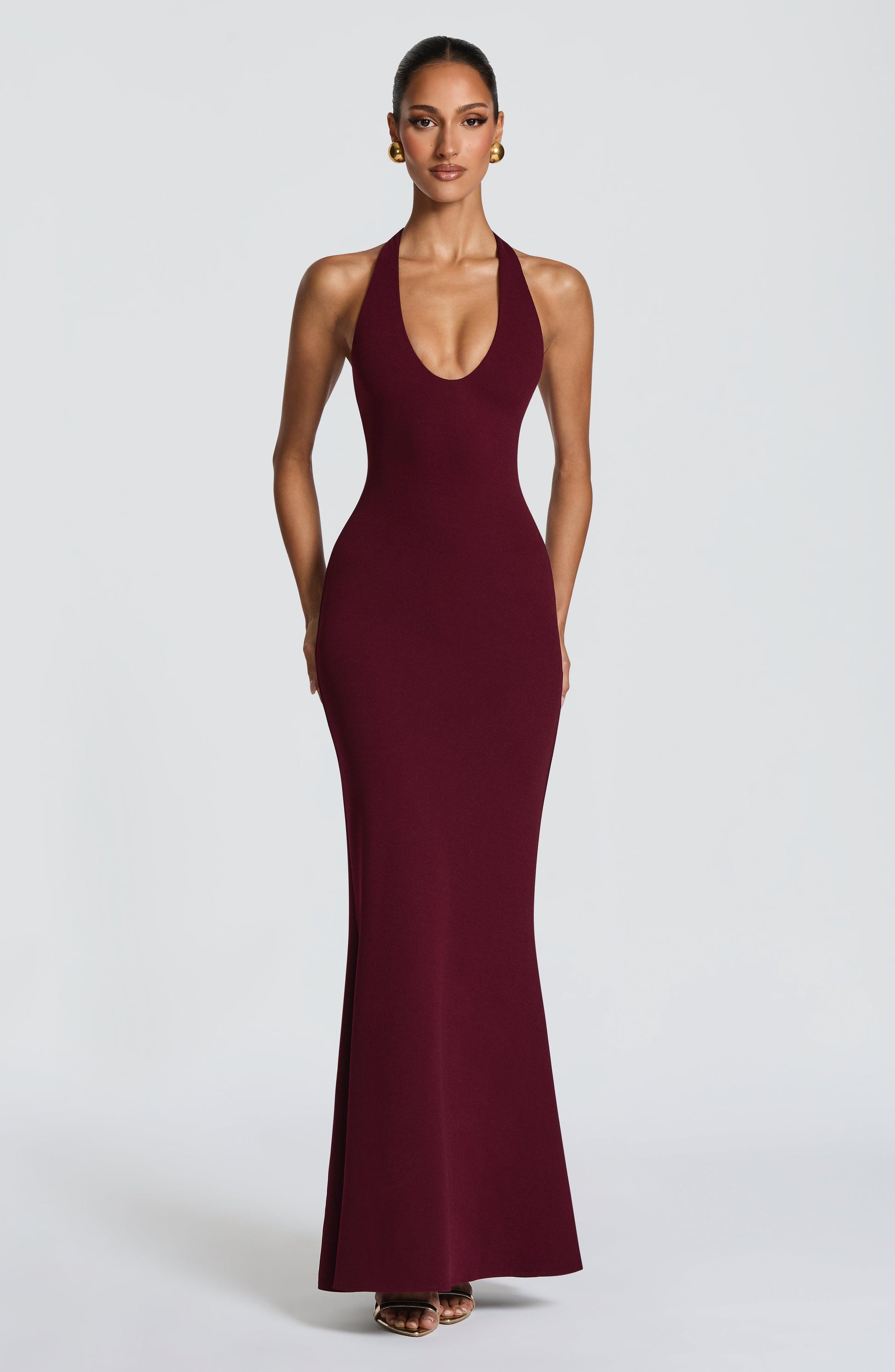 Fern Maxi Dress - Cherry Lacquer