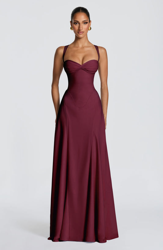 Irie Maxi Dress - Cherry Lacquer