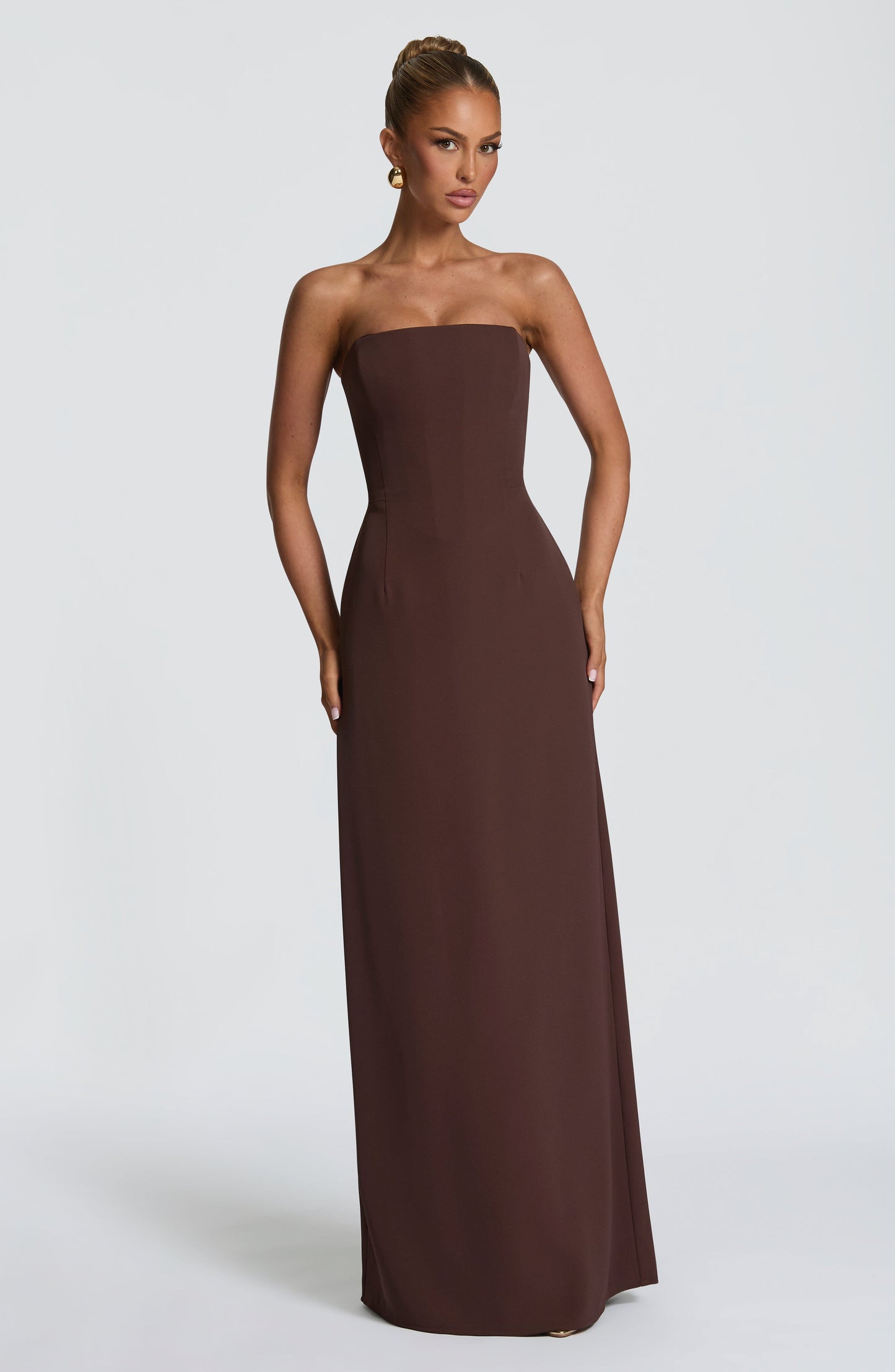 Irmina Maxi Dress - Plum Brown