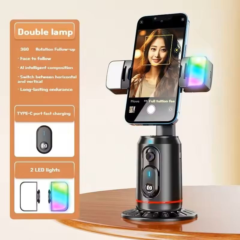 360 Degree Auto Tracking Selfie Stick With Gimbal Stabilizer And Remote Control 2
