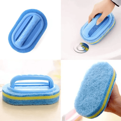 Durable Household Cleaning Brush with Handle – Multi-Surface Scrubber for Kitchen and Bathroom