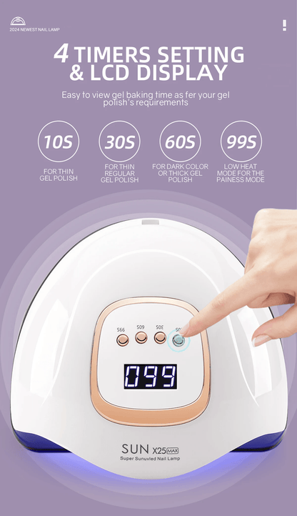 HighPower LED Nail Dryer With Auto Sensor And Timer  FastDrying Professional Nail Lamp 2