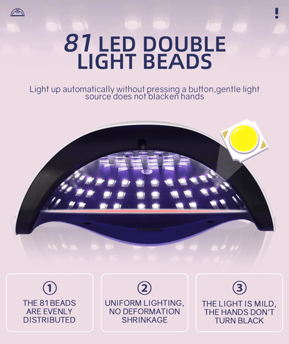 HighPower LED Nail Dryer With Auto Sensor And Timer  FastDrying Professional Nail Lamp 3