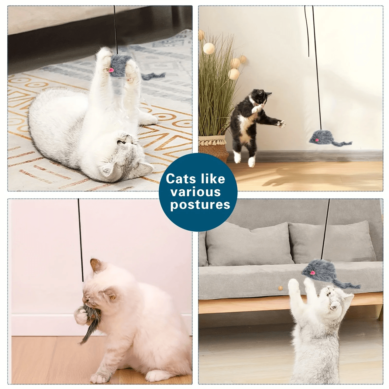 Interactive Door Hanging Cat Toy For Indoor Play And Stress Relief 1