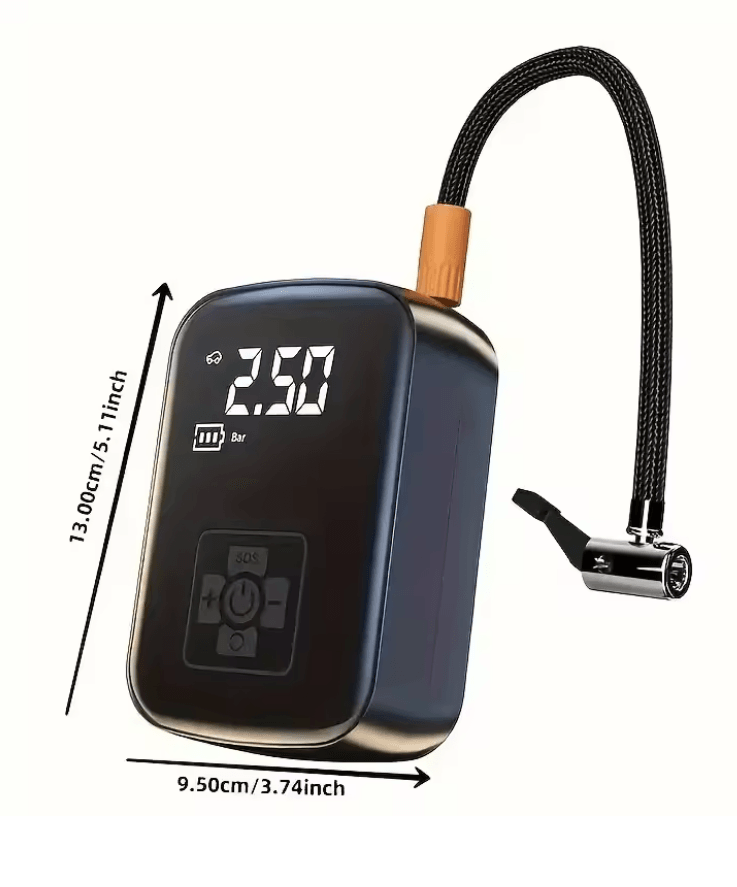 Portable Wireless Tire Inflator  150 PSI Cordless Air Compressor With Digital Display And Auto Shut 5