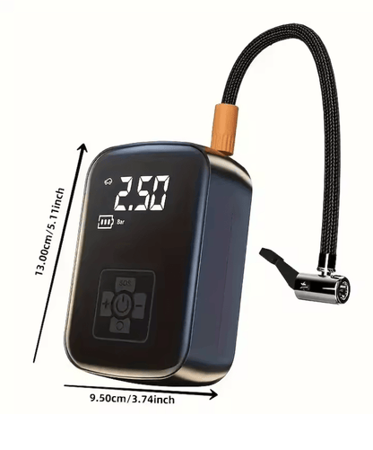 Portable Wireless Tire Inflator  150 PSI Cordless Air Compressor With Digital Display And Auto Shut 5