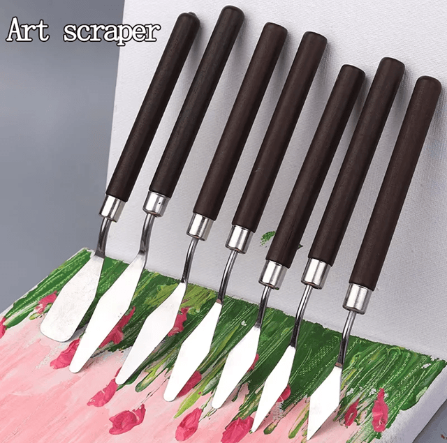 Stainless Steel Artist Palette Knife Set  1357Piece Flexible Spatulas For Oil Acrylic And Cake Deco 2