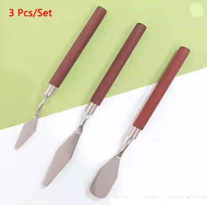 Stainless Steel Artist Palette Knife Set  1357Piece Flexible Spatulas For Oil Acrylic And Cake Deco 4