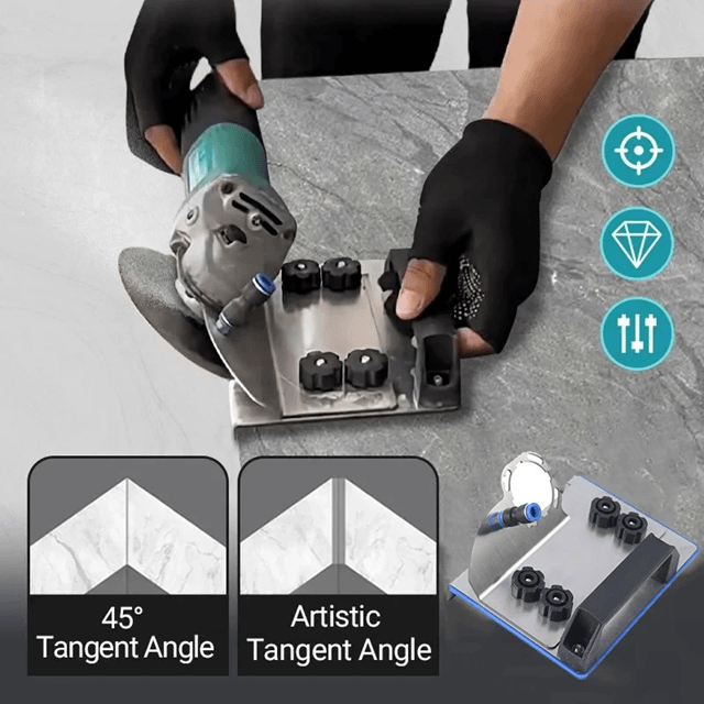 Stainless Steel 45 Degree Chamfer Tool For Angle Grinders  Ceramic Tile Edge Smoother For 100 Type  1