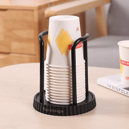 Luxury Disposable Cup Holder Stand  Acrylic Water And Tea Cup Organizer With Extended Stick Design 1