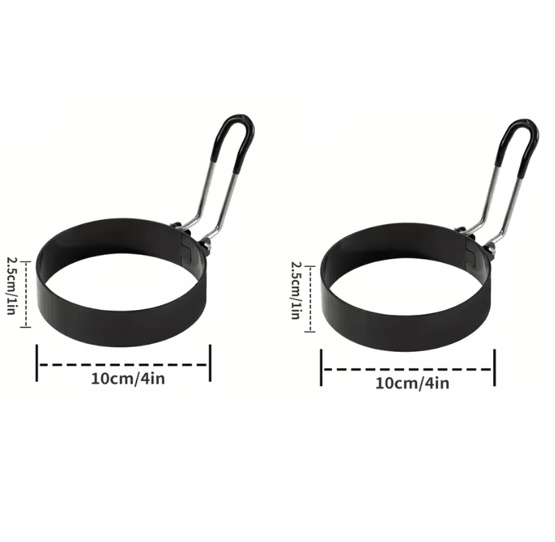 Stainless Steel Nonstick Egg Rings  Perfect Round Eggs Every Time 5