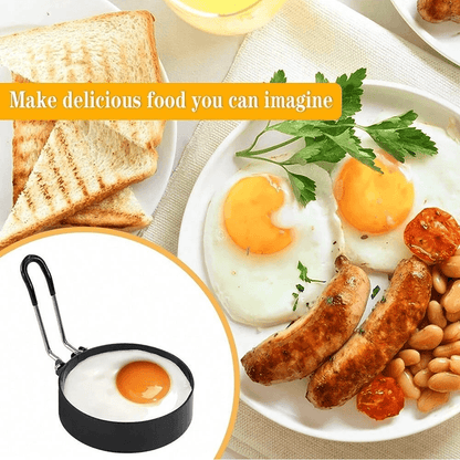 Stainless Steel Nonstick Egg Rings  Perfect Round Eggs Every Time 1