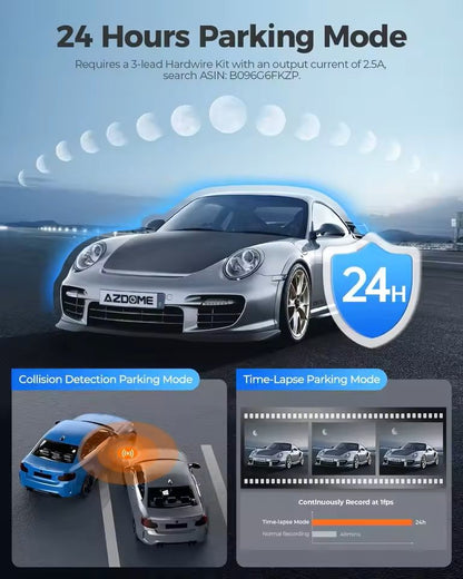 4K Front And Rear Dash Cam With GPS WiFi And IR Night Vision 2