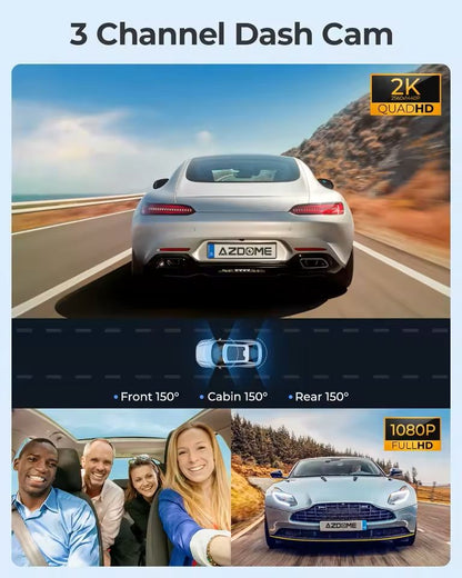 4K Front And Rear Dash Cam With GPS WiFi And IR Night Vision 4