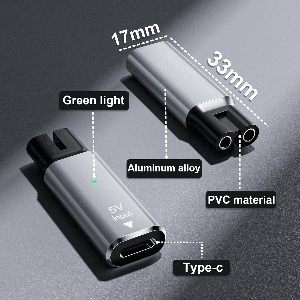 Universal 5V USBC Shaver Adapter For Philips OneBlade Series 2