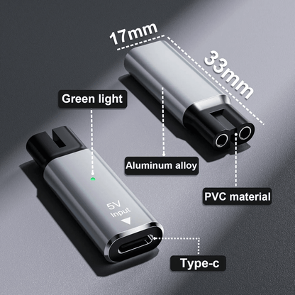 Universal 5V USBC Shaver Adapter For Philips OneBlade Series 2