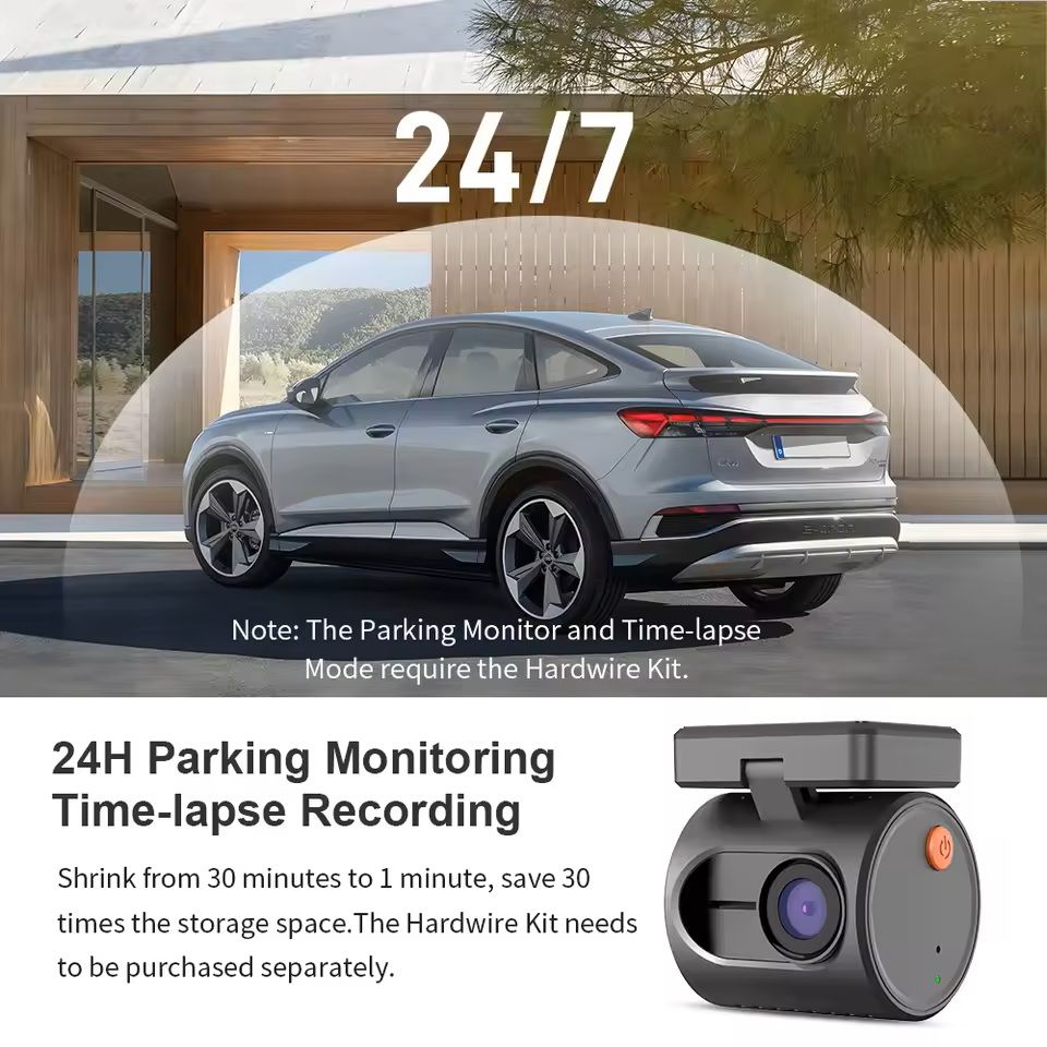 2K Smart Dash Cam With WiFi Night Vision And App Monitoring 2