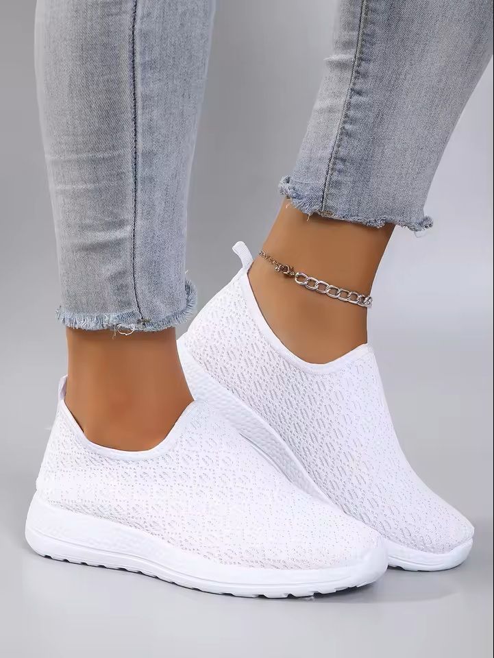 Womens Breathable Mesh SlipOn Sneakers For Summer Comfort 3
