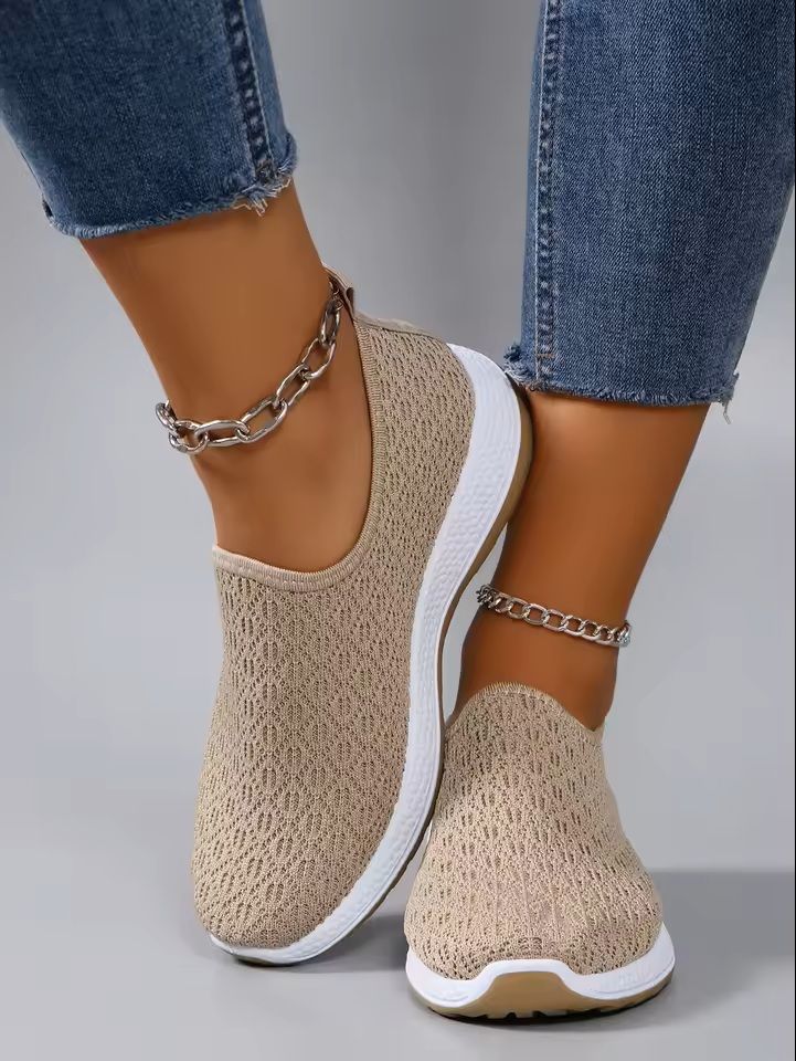 Womens Breathable Mesh SlipOn Sneakers For Summer Comfort 4