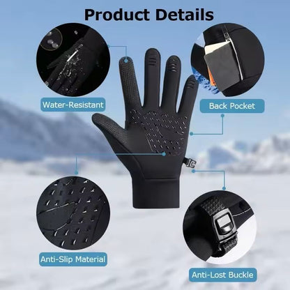 Waterproof Thermal Winter Gloves For Running Cycling And Outdoor Work 5