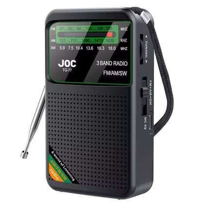 3Band Rechargeable Pocket Radio With AM FM SW And Earphone Support 9