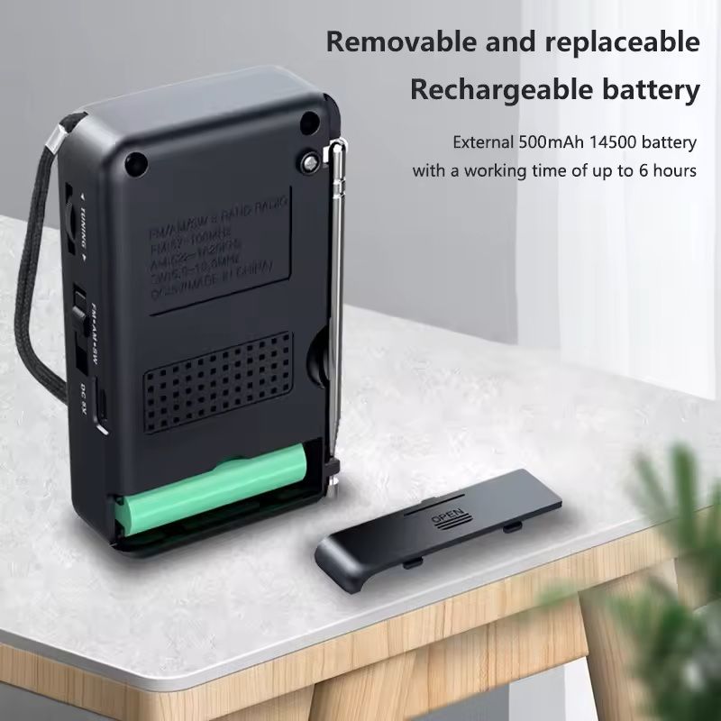 3Band Rechargeable Pocket Radio With AM FM SW And Earphone Support 2