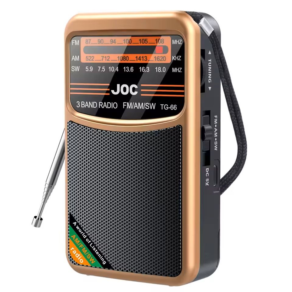 3Band Rechargeable Pocket Radio With AM FM SW And Earphone Support 6