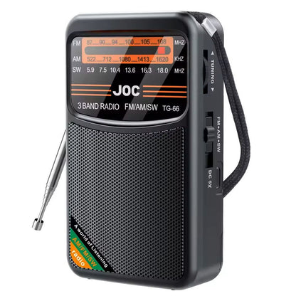 3Band Rechargeable Pocket Radio With AM FM SW And Earphone Support 8